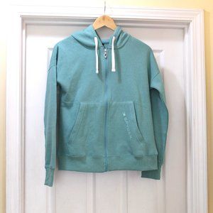 Nwt Women's M Spyder Full Zip Hoodie Jacket Aqua Sea Pockets